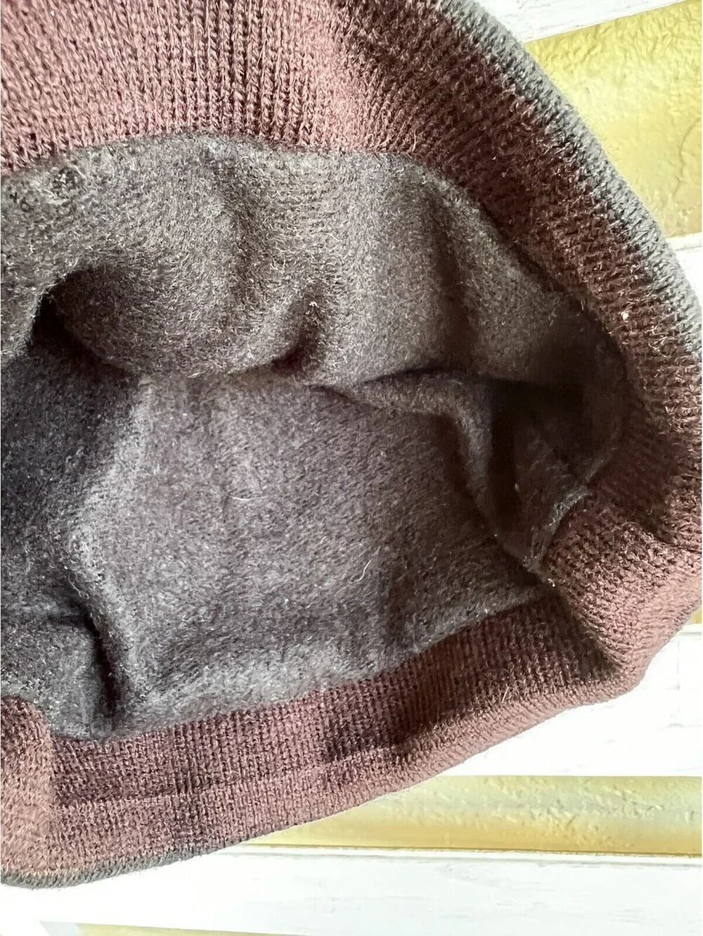 New York Basic Ribbed Beanie Brown Winter Hat Cap NEW.